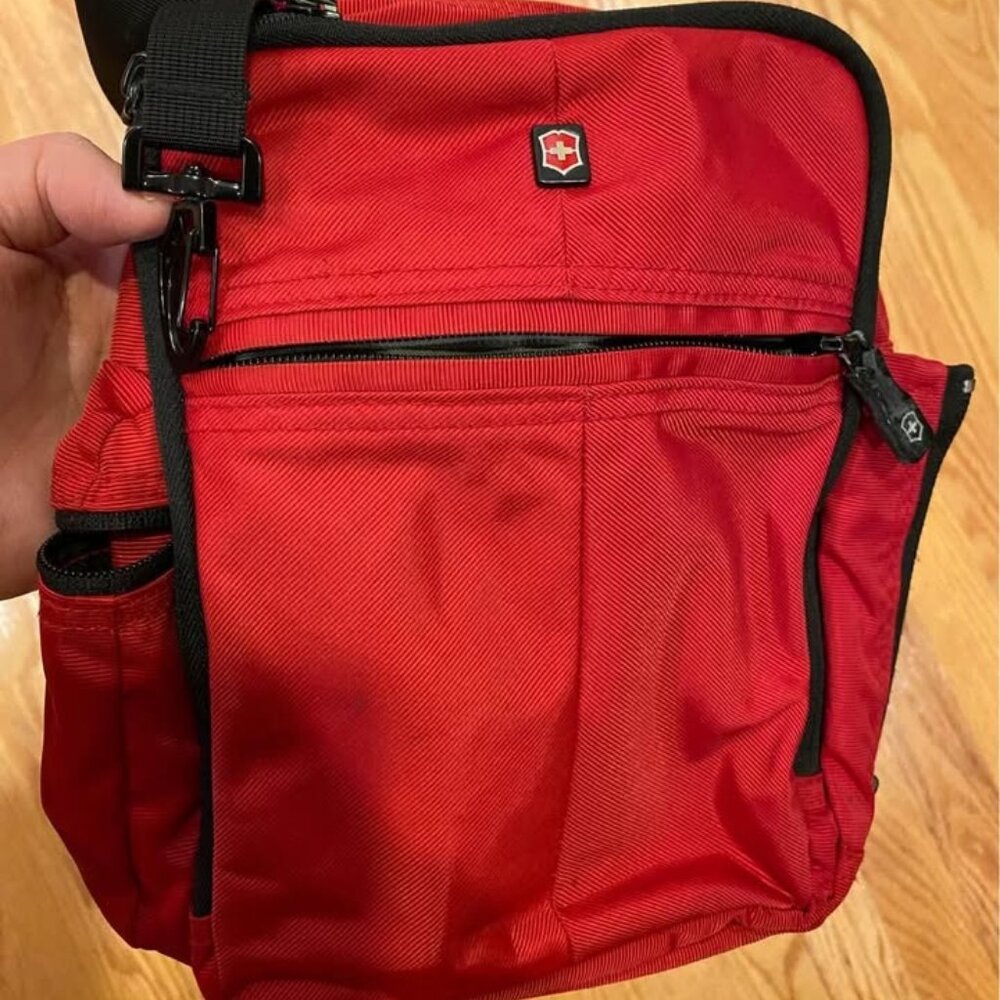 Victorinox Red Crossbody Travel Bag – Almost New